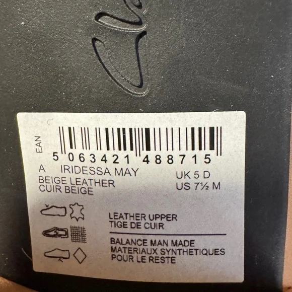 Clarks Tan and Black Block Heels - Picture 7 of 7